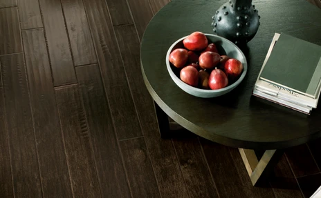 Invincible hardwood flooring with green sidetable